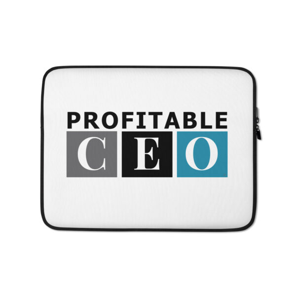 Profitable CEO® Laptop Sleeve-color